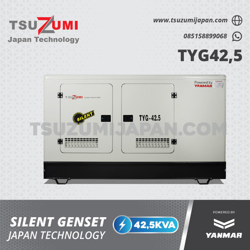 Genset Silent 42,5 KVA Yanmar TYG 42,5 Tsuzumi Japan