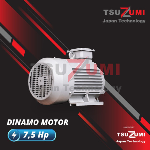 Dinamo Motor 7,5 hp 3 Phase 380 Volt Tsuzumi FAW-VW Tembaga 100%