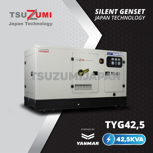 Genset TYG 42,5 KVA silent Yanmar Tsuzumi Japan 34000 Watt