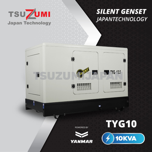 Genset Diesel Super Silent Tsuzumi Yanmar 10 kva TYG 10 3 Phase