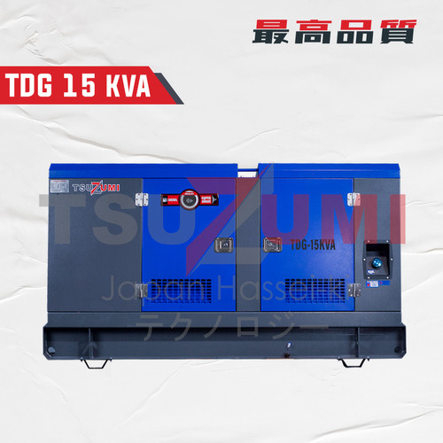 15 KVA Genset Super Silent & Heavy Duty - Tsuzumi Japan TDG 15