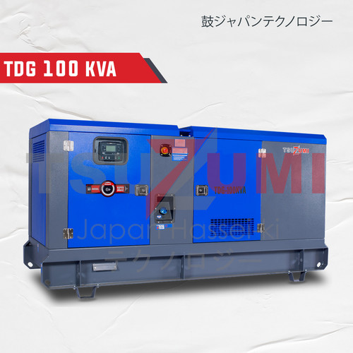 Genset Silent 100 KVA 80000 Watt Heavy Duty - Tsuzumi TDG100