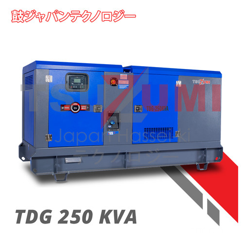 Genset Super Silent 250 KVA (220000 Watt) Tsuzumi TDG 250