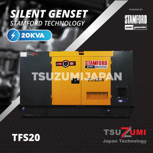 Genset 20 KVA Silent Tsuzumi Stamford Original TFS20