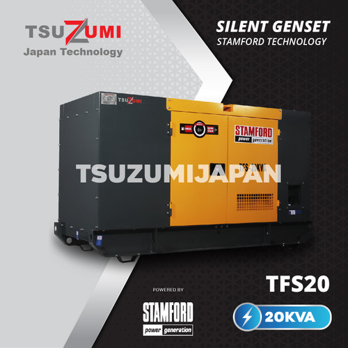 Genset Silent 20 KVA Tsuzumi STAMFORD Original TFS20