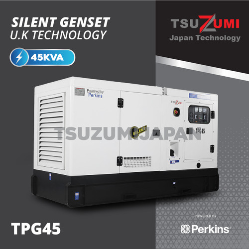 Genset Perkins Silent TPG 45 KVA Stamford Original Tsuzumi