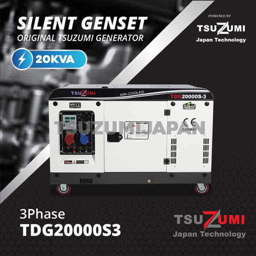 Genset 20 KVA Silent 3 Phase TDG 20000S-3