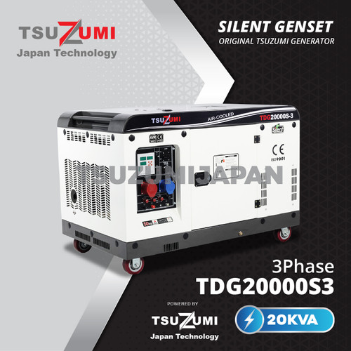 Genset Silent 20 KVA TDG 20000S-3 Tsuzumi