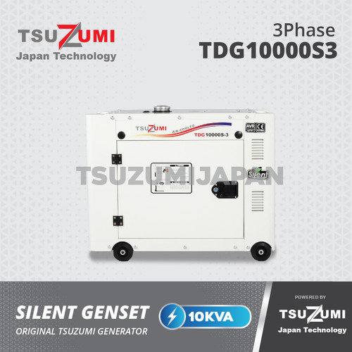 Genset Silent 8 KVA 10000S-3 Tsuzumi Japan