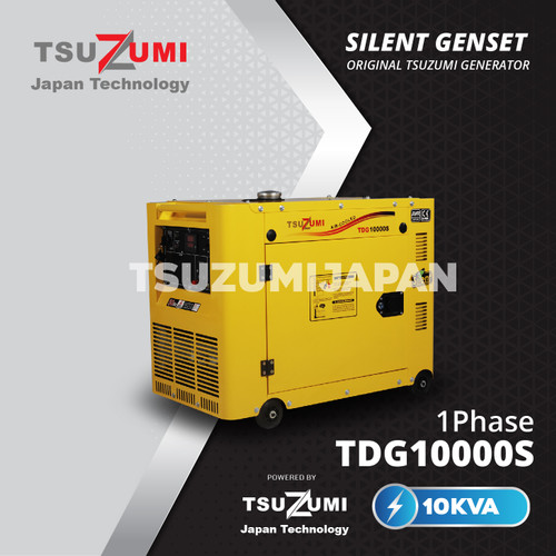 Genset 9 KVA TDG 10000S 1 Phase Tsuzumi Japan