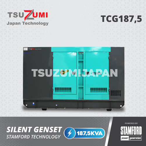 Genset Silent Cummins TCG 187,5 KVA Alternator Stamford Certificate