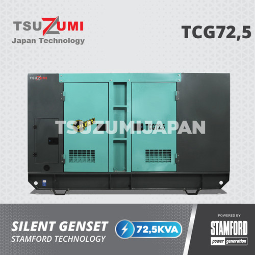 Genset Silent TCG 72,5 KVA - Alternator Stamford Ori - Tsuzumi Cummins