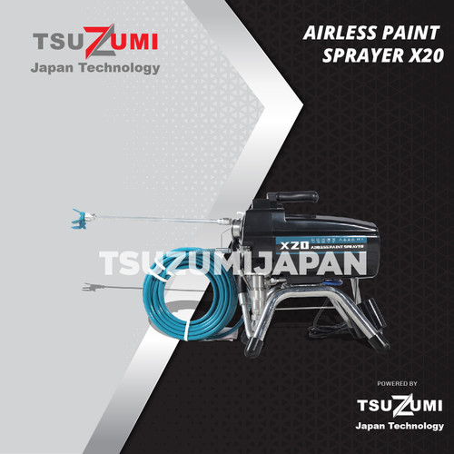 Electric Airless Paint Sprayer X20 - Tsuzumi Japan Portable Heavy Duty