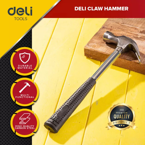 Deli Claw Hammer/ Palu Kambing Gagang Besi Martil Paku Perkakas DL5050