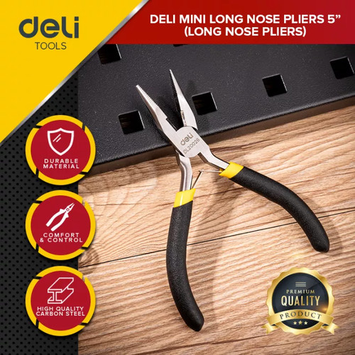 Deli Mini Pliers / Tang Mini 5 inch Carbon Steel Berkualitas DL20026