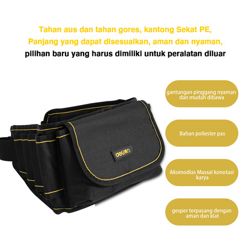 Deli Tool Bags / Tas Perkakas Pinggang Penyimpan Kunci Perkakas DL5864