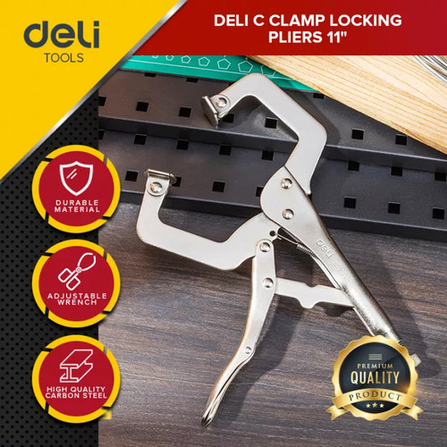 Deli C Clamp Swivel Lock Plier / Tang Buaya Jepit Catok Kunci Mini