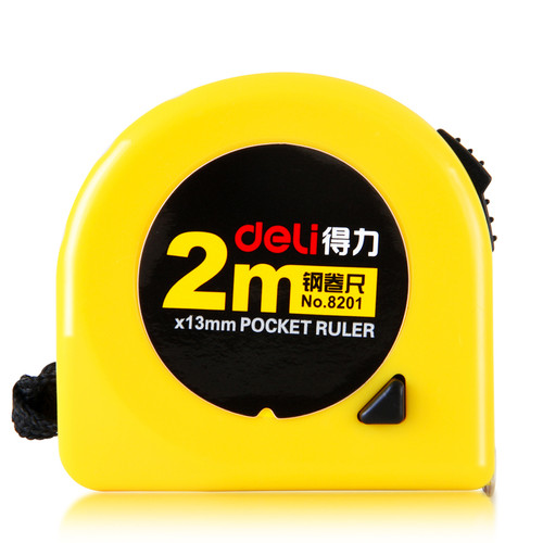 Deli Measuring Tape / Meteran Tukang Gulung Mini Sistem Pengunci 820X