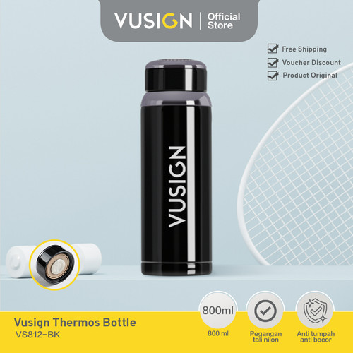 Vusign Thermos Bottle Botol Termos Tumblr Tempat Minum 800ml VS812-BK