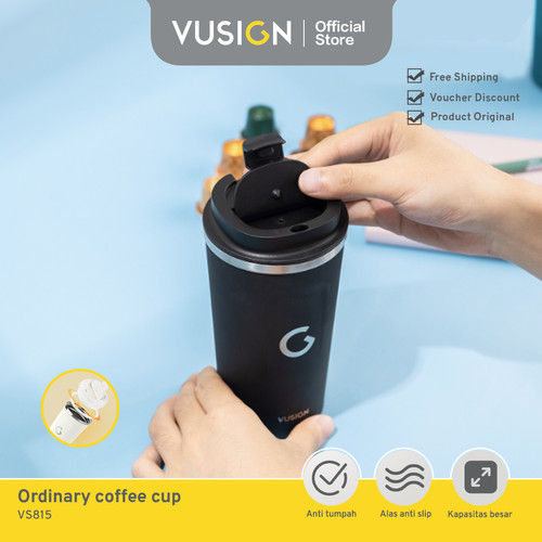 Vusign Coffee Cup / Thermos Gelas Kopi 510ml Anti Tumpah VS815