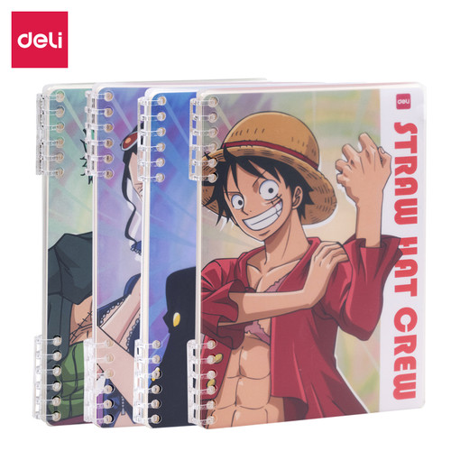 Deli Binder Notebook Kartun One Piece Dapat di Refill A5/B5 EN0XX