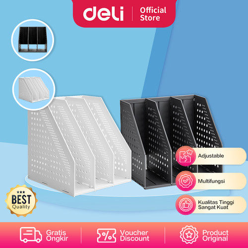 Deli Document Desk Organizer / Rak Kertas Mempunyai 3Slot E79003