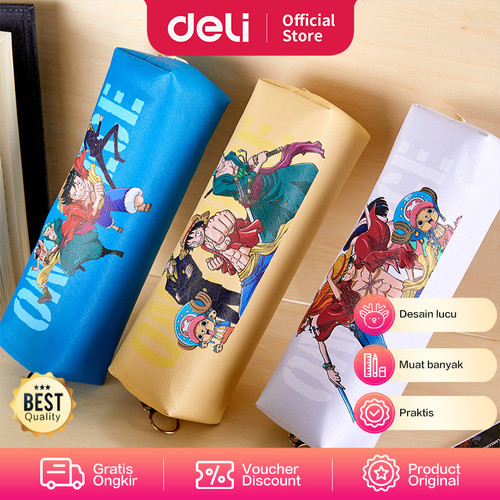 Deli School Pencil Case / Tempat Pensil Karakter One Piece Lucu EH913