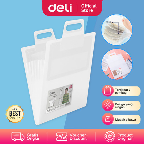 Deli School Expanding File / Folder Map penyimpanan 7 Sekat 72601