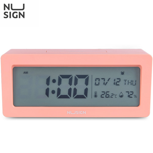 Deli Nusign Digital Clock/ Jam Digital Dengan Alarm Hari Tanggal NS881