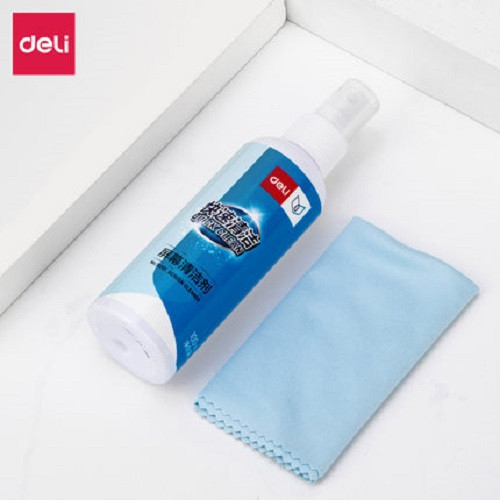 Deli Screen Cleaner / Pembersih Layar Komputer 100ml Gratis Lap 31201