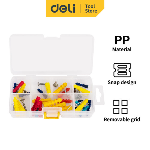 Deli Toolboxes / Kotak Perkakas PP Plastik Dua Ukuran DL43200X