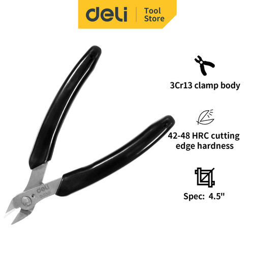 Deli Electric Cutting Pliers/Tang Potong Kawat 4.5 inch Chrome DL0301