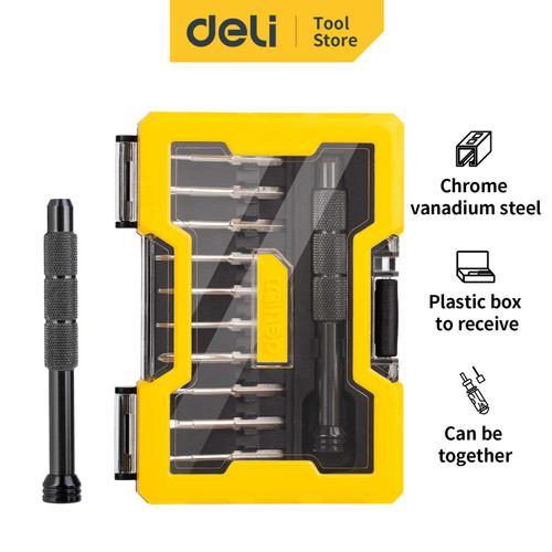 Deli Precision Screwdriver Sets/Set Obeng Presisi 11Pcs DL240011L