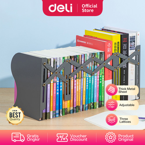 Deli Magazine Holder / Penyangga Buku Fleksibel Warna Cream 7863X