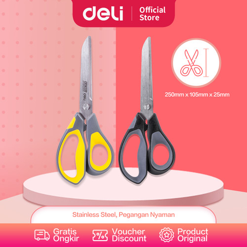 Deli Effortless Scissor / Gunting Ringan dan Mudah Digunakan E77762