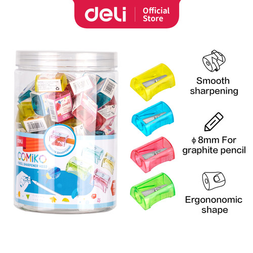 Deli Sharpener / Rautan Pensil Lucu Warna-Warni EH032 EH034