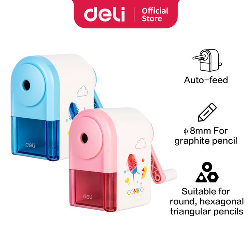 Deli Sharpener / Rautan Pensil Auto-feed Motif Kartun Simple E0641S