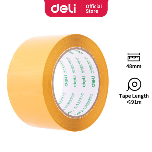 Deli Sealing Tape Selotip Isolasi Coklat 48mm*100y*50um 30239