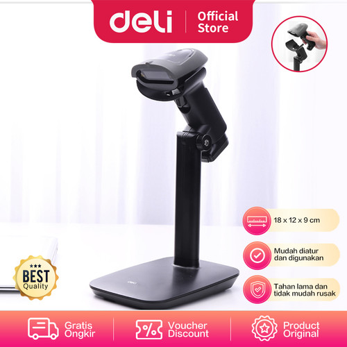 Deli Barcode Scanner Stand Dudukan Pembaca Barcode Praktis E15130