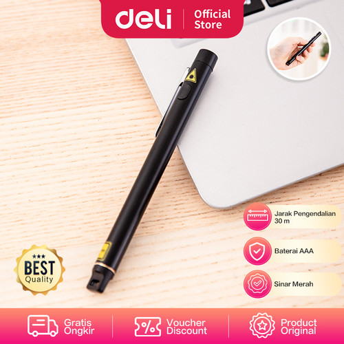 Deli Laser Pointer Pen Pointer Presentasi 650 NM 3933