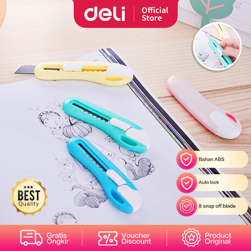 Deli Cutter Sekolah ,Design untuk Anak Anak ,Silet 55mm 2024