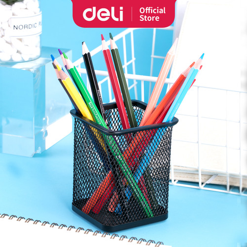 Deli Pensil Warna Kayu 12 warna / box (campuran) EC00800