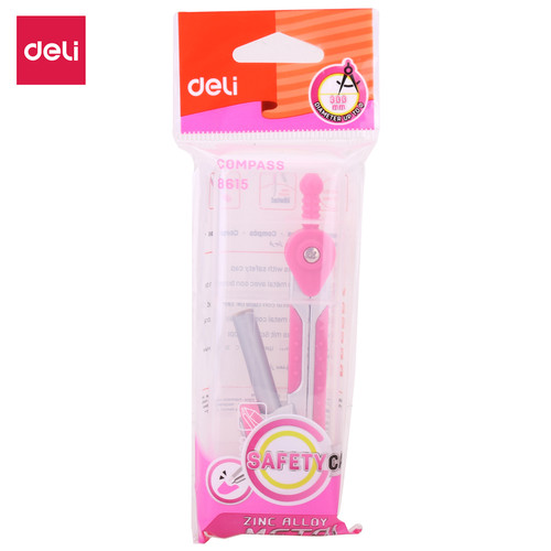 Deli Jangka Sekolah / School Compass - dgn/ pensil mekanik biru E8615