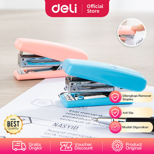 Deli E0222 School Stapler/Hekter-Mini Stapler #10 2C