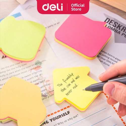 Deli EA03102 Memo tempel - Shape Sticky Notes 76×76mm 3''