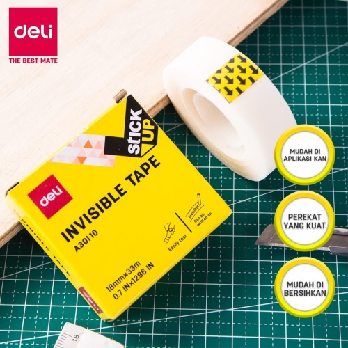 Deli EA30110 Celotape/isolasi - Invisible Office Tape 18mm