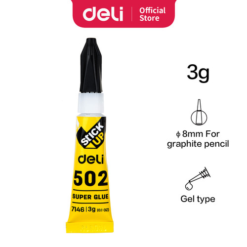 Deli E7146 Lem Super Glue - Super Glue Instant Dry 3g