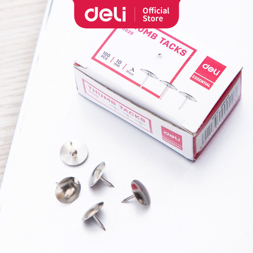 Deli E0020 Office Consumable/Paku Payung-Thumb Tacks 10mm