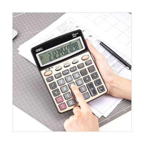 Deli EM00550 Voice Calculator 12-digit Indonesian