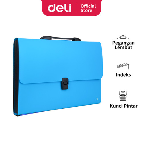 Deli EB40402 Expanding File-Rio Buckled w/handle FC 13P 3C